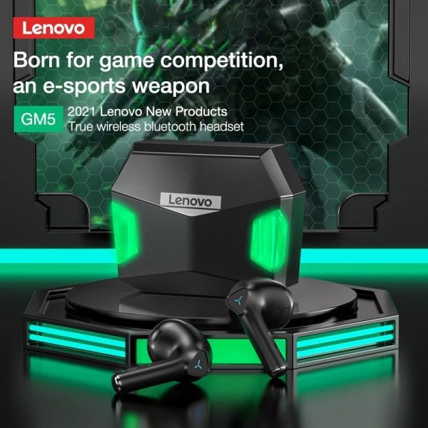 100% New Original Lenovo Lp6 Gm1 Gm5 Tws Gaming Earphone 6