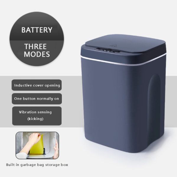 Intelligent Trash Can With Automatic Sensor - Battery dark grey 10