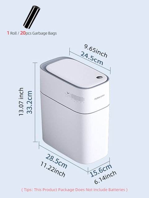 Automatic Bagging Sensor Trash Can – 14L White Trash can 7