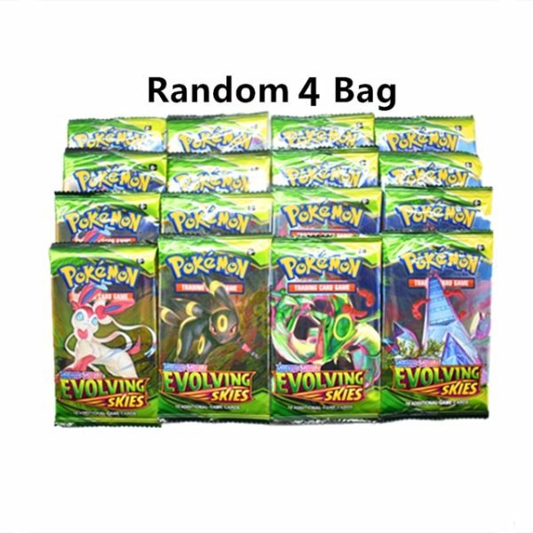 Latest Version Brilliant Stars Of Pokemon Gx Ex Team Collectible Trading Cards Game Collection Box Card Gifts For Kids Toys – Game Collection Cards – V-4 Bag 17