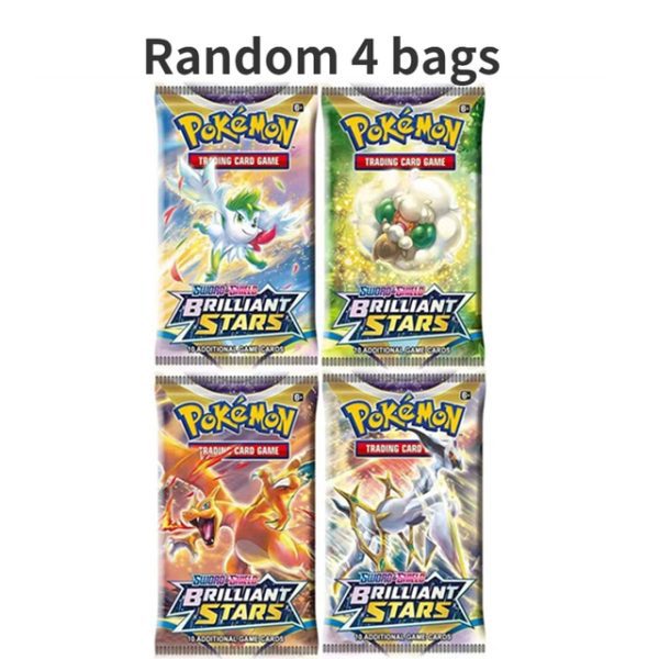Latest Version Brilliant Stars Of Pokemon Gx Ex Team Collectible Trading Cards Game Collection Box Card Gifts For Kids Toys – Game Collection Cards – Q-4 Bag 7