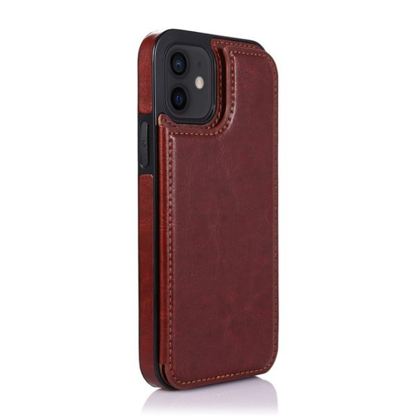 Luxury Wallet Leather Case For Iphone 13 12 Mini Back Flip Coque For Iphone 11 Pro Xr Xs Max X 6 6s 7 8 Plus Card Slots Cover - Mobile Phone Cases & Covers - Brown 10