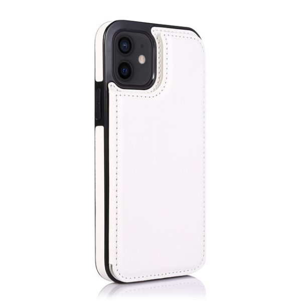 Luxury Wallet Leather Case For Iphone 13 12 Mini Back Flip Coque For Iphone 11 Pro Xr Xs Max X 6 6s 7 8 Plus Card Slots Cover - Mobile Phone Cases & Covers - White 13