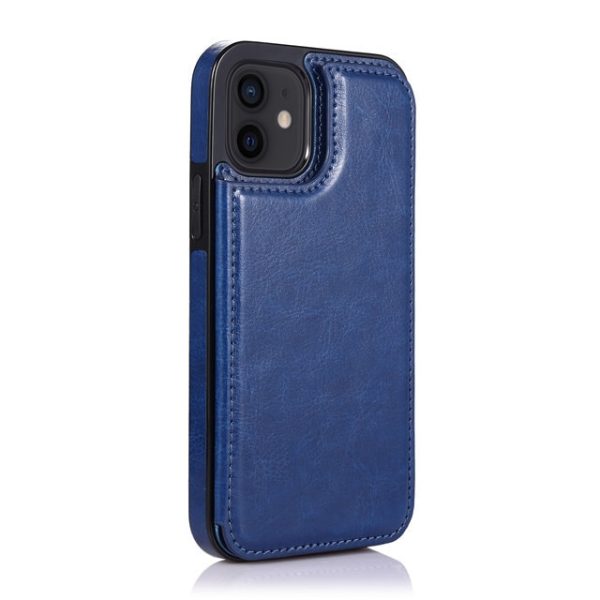 Luxury Wallet Leather Case For Iphone 13 12 Mini Back Flip Coque For Iphone 11 Pro Xr Xs Max X 6 6s 7 8 Plus Card Slots Cover - Mobile Phone Cases & Covers - Blue 9
