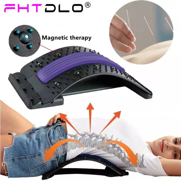 Magnetic Back Massage Muscle Relax Stretcher Posture Therapy Corrector Back Stretch Spine Stretcher Lumbar Support Pain Relief – Waist Massage Instrument 1