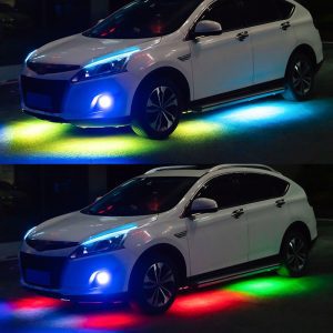 Niscarada Rgb Multicolor Flexible Underglow Car Light Strips 6