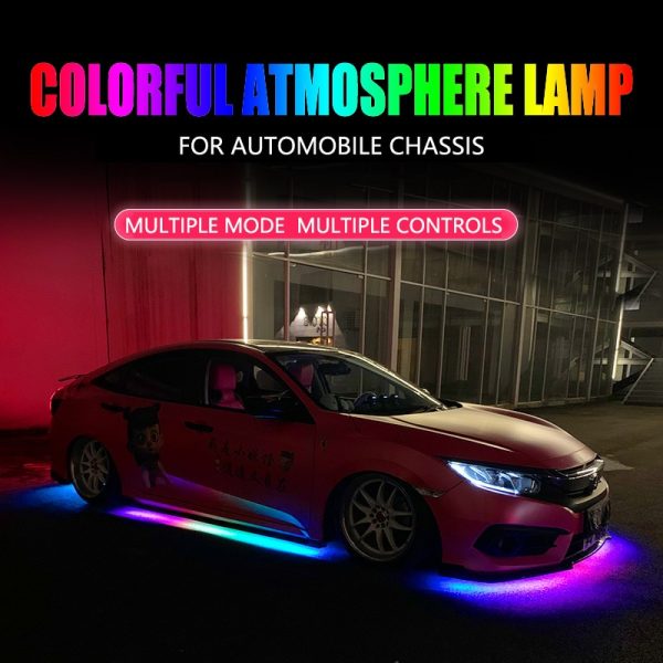 Niscarada Rgb Multicolor Flexible Underglow Car Light Strips 1