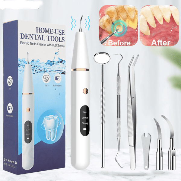 Ultrasonic Dental Scaler For Teeth Tartar Stain Tooth Calculus Remover Electric Sonic Teeth Plaque Cleaner Dental Stone Removal – Oral Irrigator 1