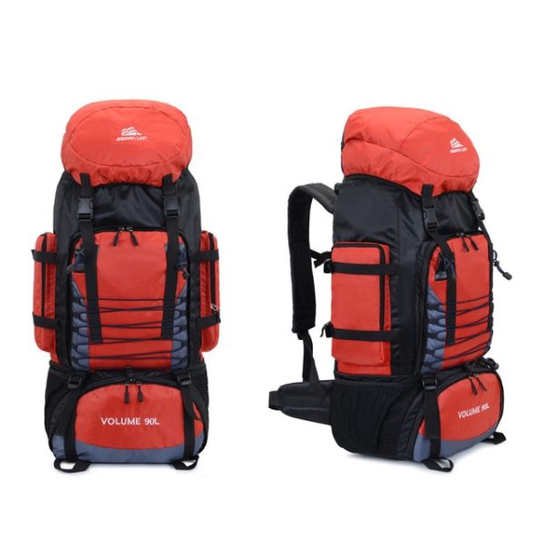 Large Capacity Travel, Hiking, Camping Back Pack 90L 80L| - 90L Red Bag 9