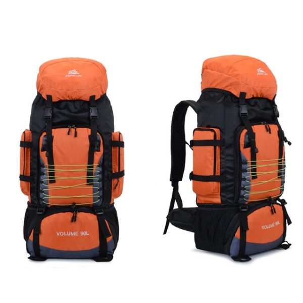 Large Capacity Travel, Hiking, Camping Back Pack 90L 80L| - 90L Orange Bag 12