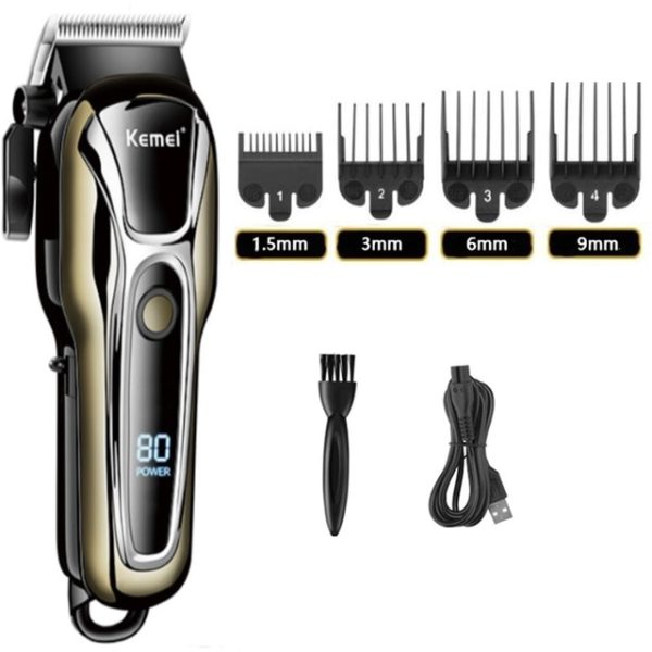 Kemei Clipper Electric Hair Trimmer for men Electric shaver professional Men's Hair cutting machine Wireless barber trimmer|Hair Trimmers| – km-1990PG 7