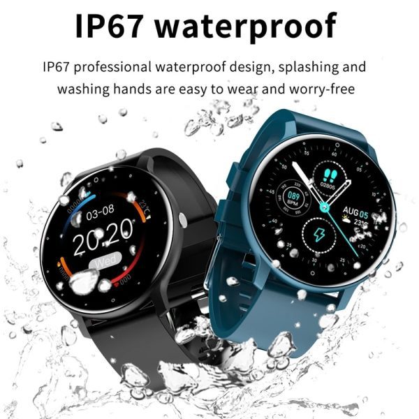 LIGE 2022 New Smart Watch Men Full Touch Screen Sport Fitness Watch IP67 Waterproof Bluetooth For Android ios smartwatch Men+box|Smart Watches| 3