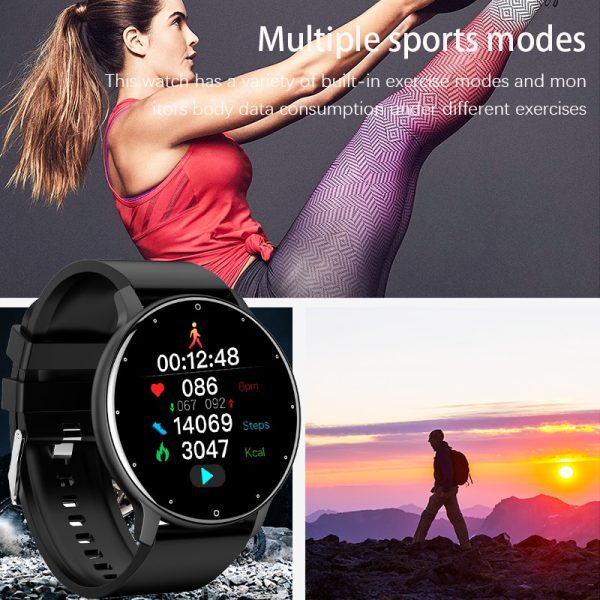 LIGE 2022 New Smart Watch Men Full Touch Screen Sport Fitness Watch IP67 Waterproof Bluetooth For Android ios smartwatch Men+box|Smart Watches| 5