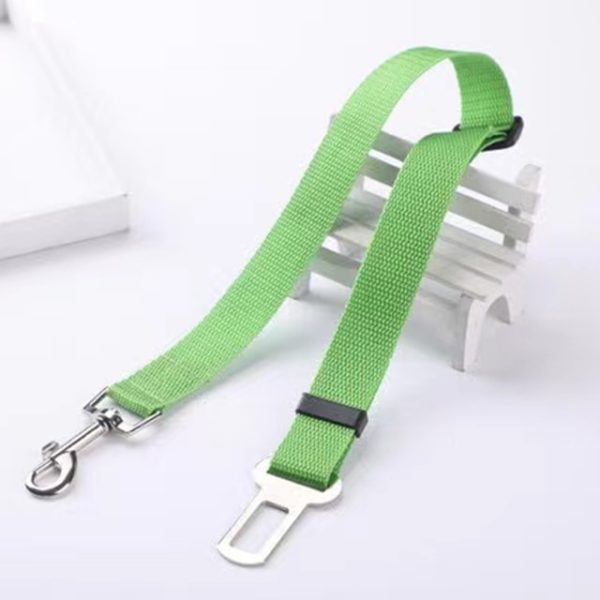 Pet Dog Leash Car Seat Belt Adjustable Lead green 10