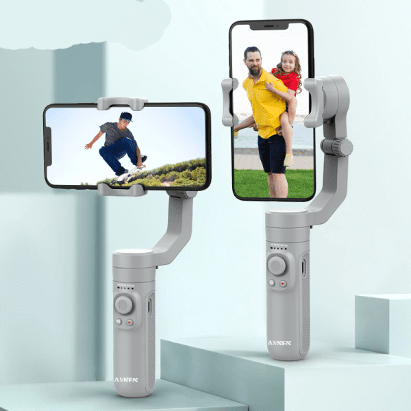 Axnen Hq3 3-axis Foldable Smartphone Handheld Gimbal Cellphone Video Record Vlog Stabilizer For Iphone 13 Xiaomi Huawei Samsung – Handheld Gimbals 1